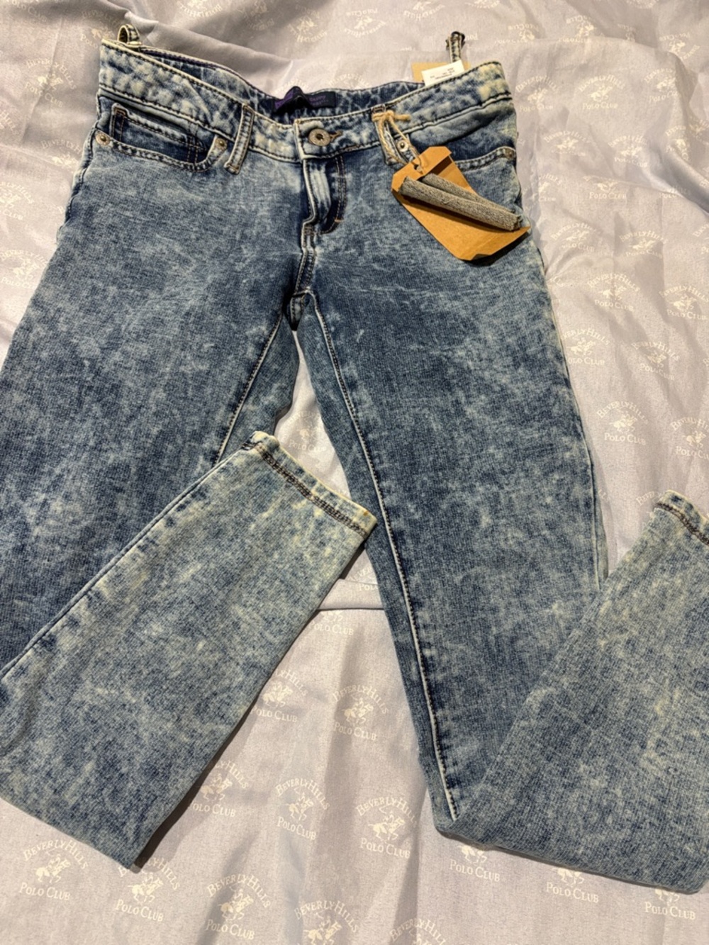 Levi's Acid-Wash Skinny Jeans in Light Blue